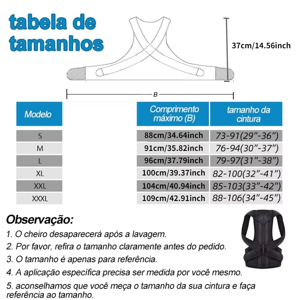 Achieve Posture with Adjustable, Breathable Polyester Posture Corrector - Universal Fit for Pain Rel