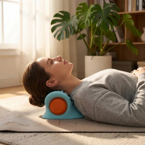 Electric Neck Shoulder Back Massage Pillow Finger Pressure Cervical Massager Home Relax Body Pain Relief Device